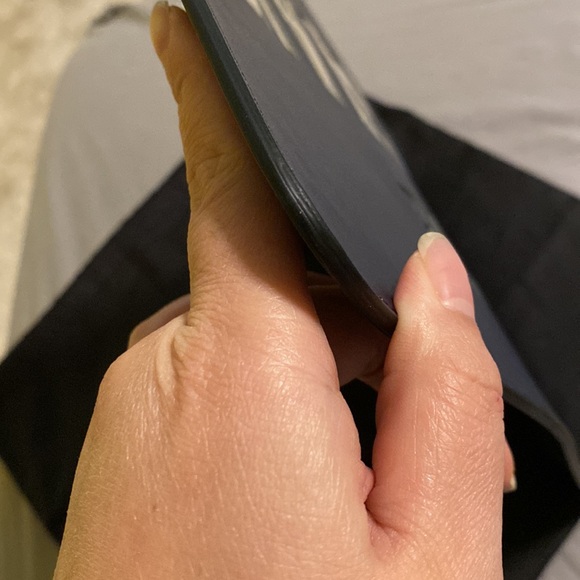 GIVENCHY Plate Iconic Clutch Bag Blue Leather - Picture 12 of 12